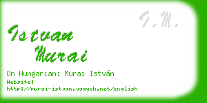istvan murai business card